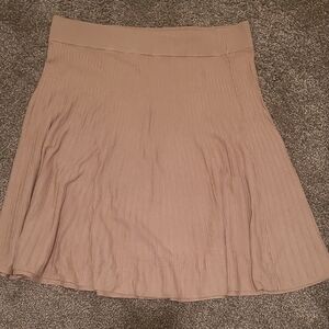 Ann Taylor Beige A-Line Skirt
